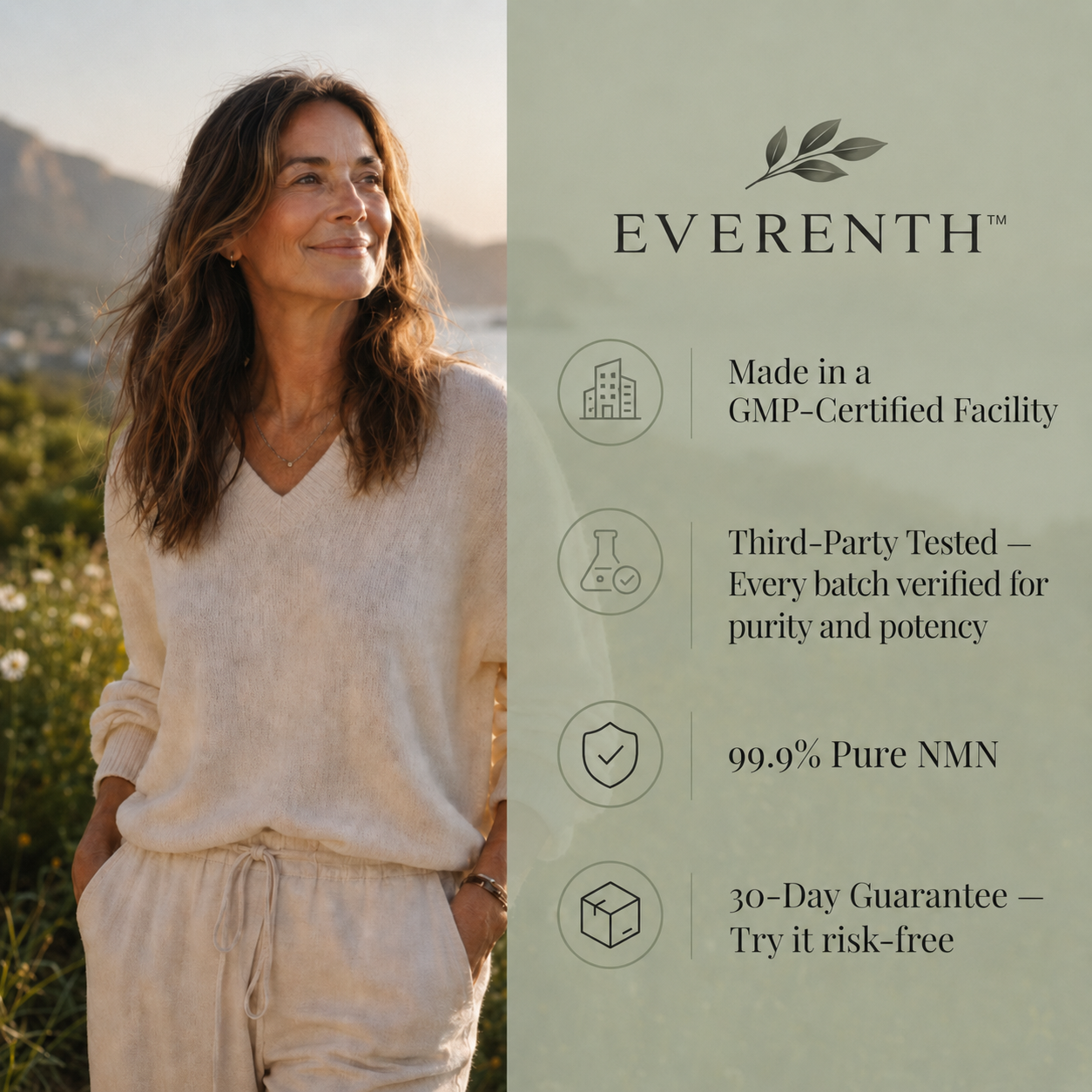 Everenth quality: third-party tested, GMP-certified, made in USA